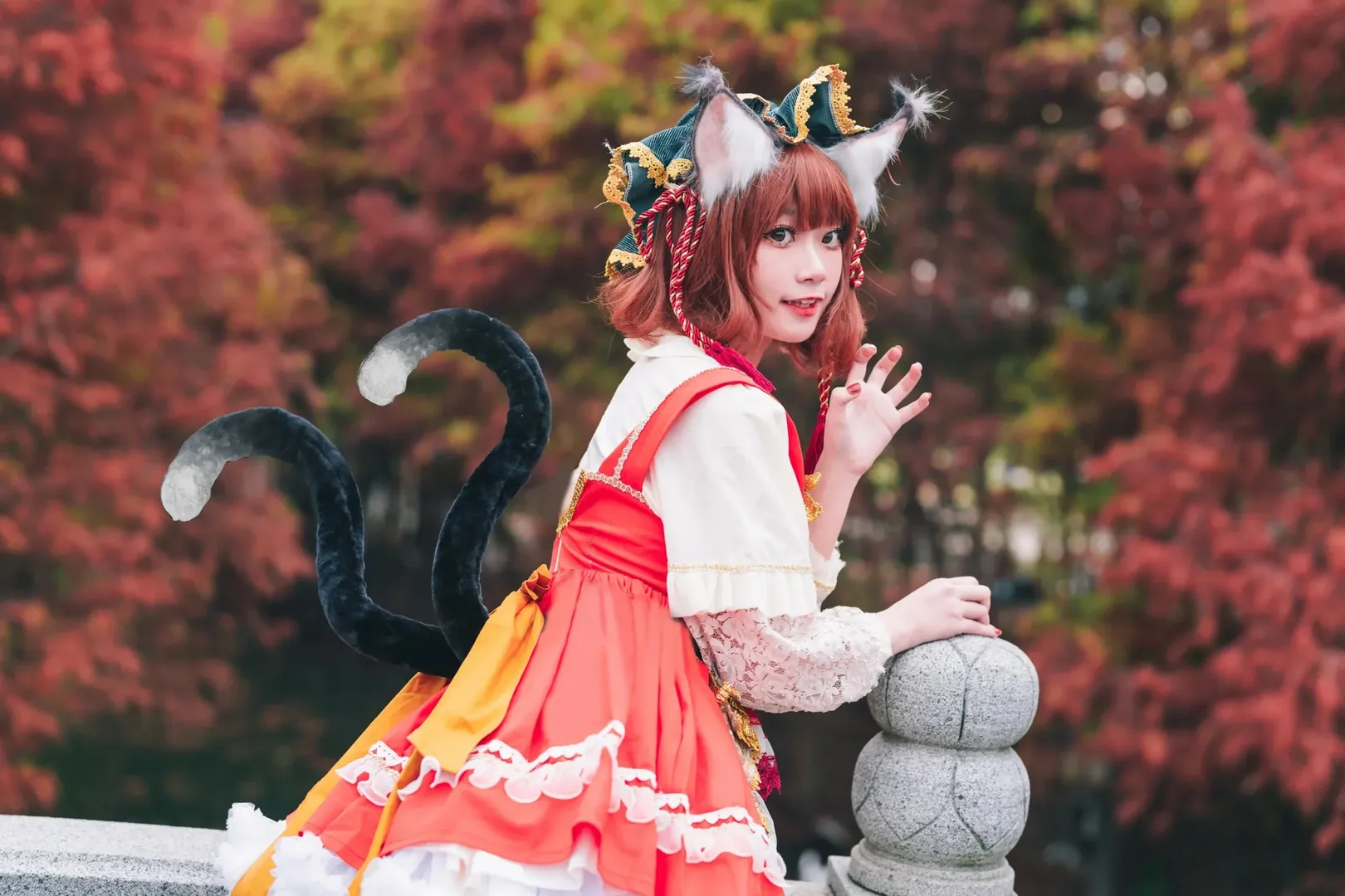 cosplay, 东方Project, 白丝, 猫娘, 橙cos - 第8张