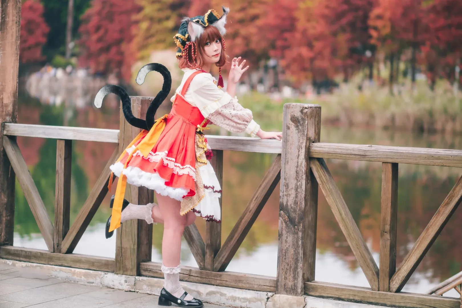 cosplay, 东方Project, 白丝, 猫娘, 橙cos - 第9张
