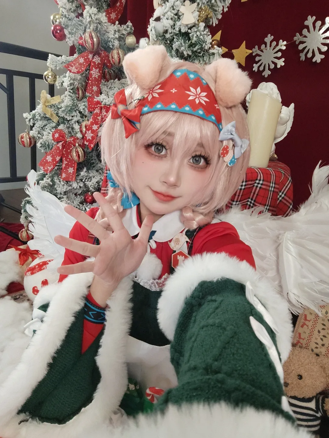 二次元少女, 明日方舟, 圣诞主题, 澄闪cos, 圣诞妆造 - 第2张