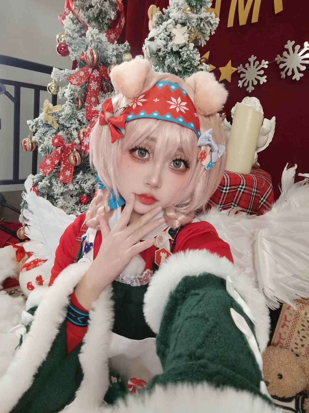 二次元少女, 明日方舟, 圣诞主题, 澄闪cos, 圣诞妆造 - 第4张