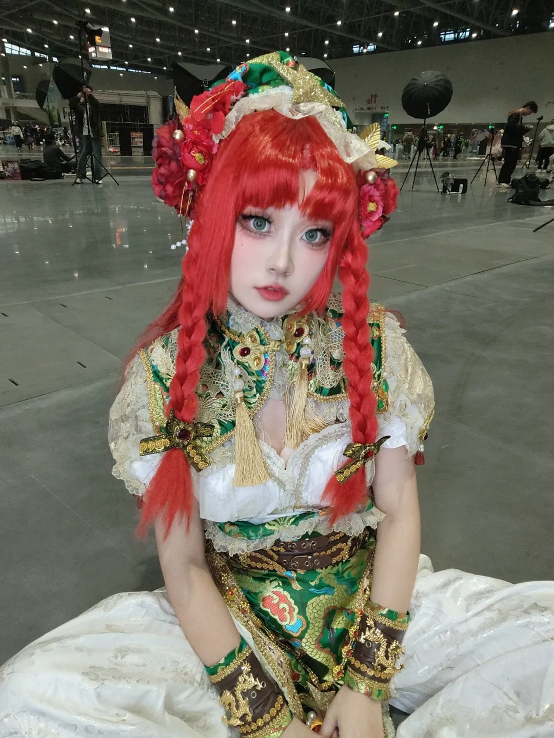 cosplay, 东方project, 漫展, 红发双马尾, 红美铃cos - 第3张