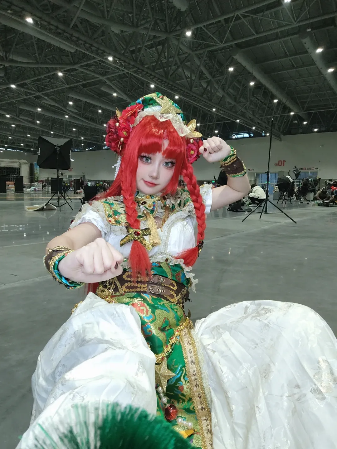 cosplay, 东方project, 漫展, 红发双马尾, 红美铃cos - 第4张
