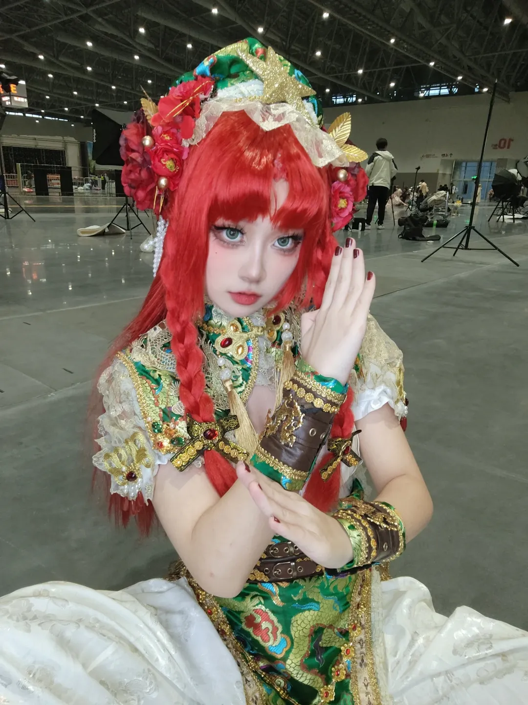 cosplay, 东方project, 漫展, 红发双马尾, 红美铃cos - 第7张