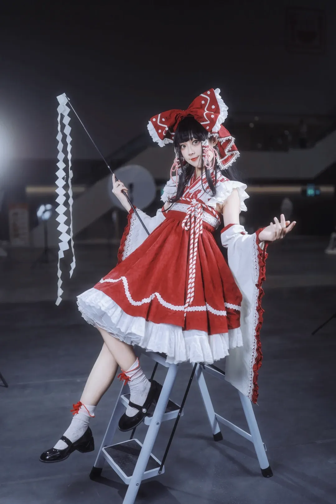 东方Project, 漫展场照, 人像摄影, 灵梦cos, 白丝