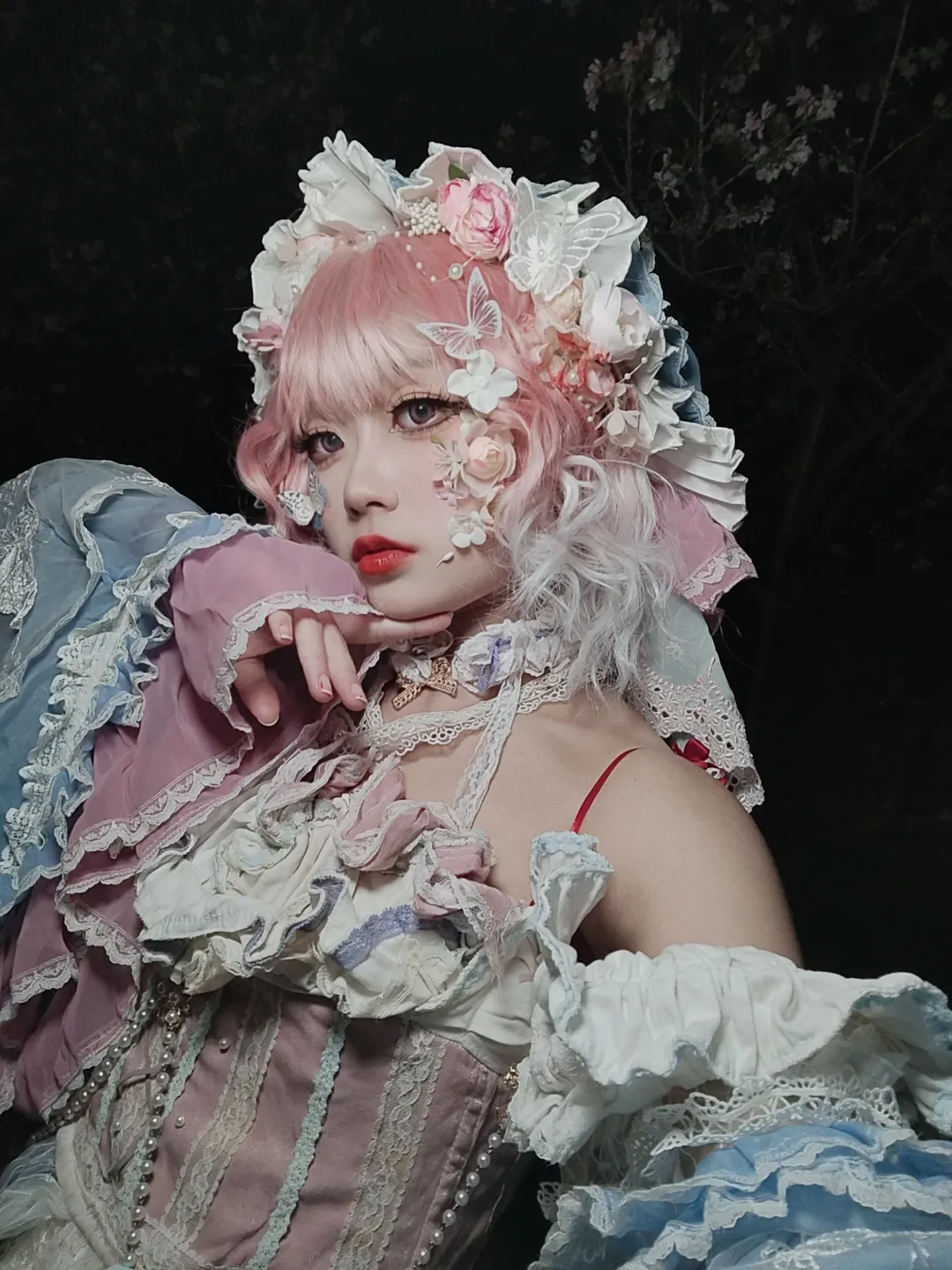 cosplay, 东方Project, 樱花, 幽幽子cos, 春日妆容