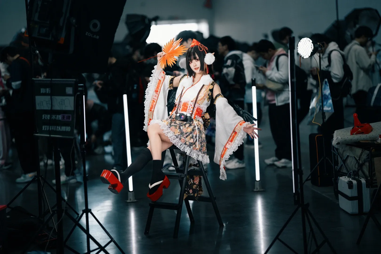 东方project, 漫展场照, 射命丸文cos, 黑丝, cosplay摄影 - 第10张