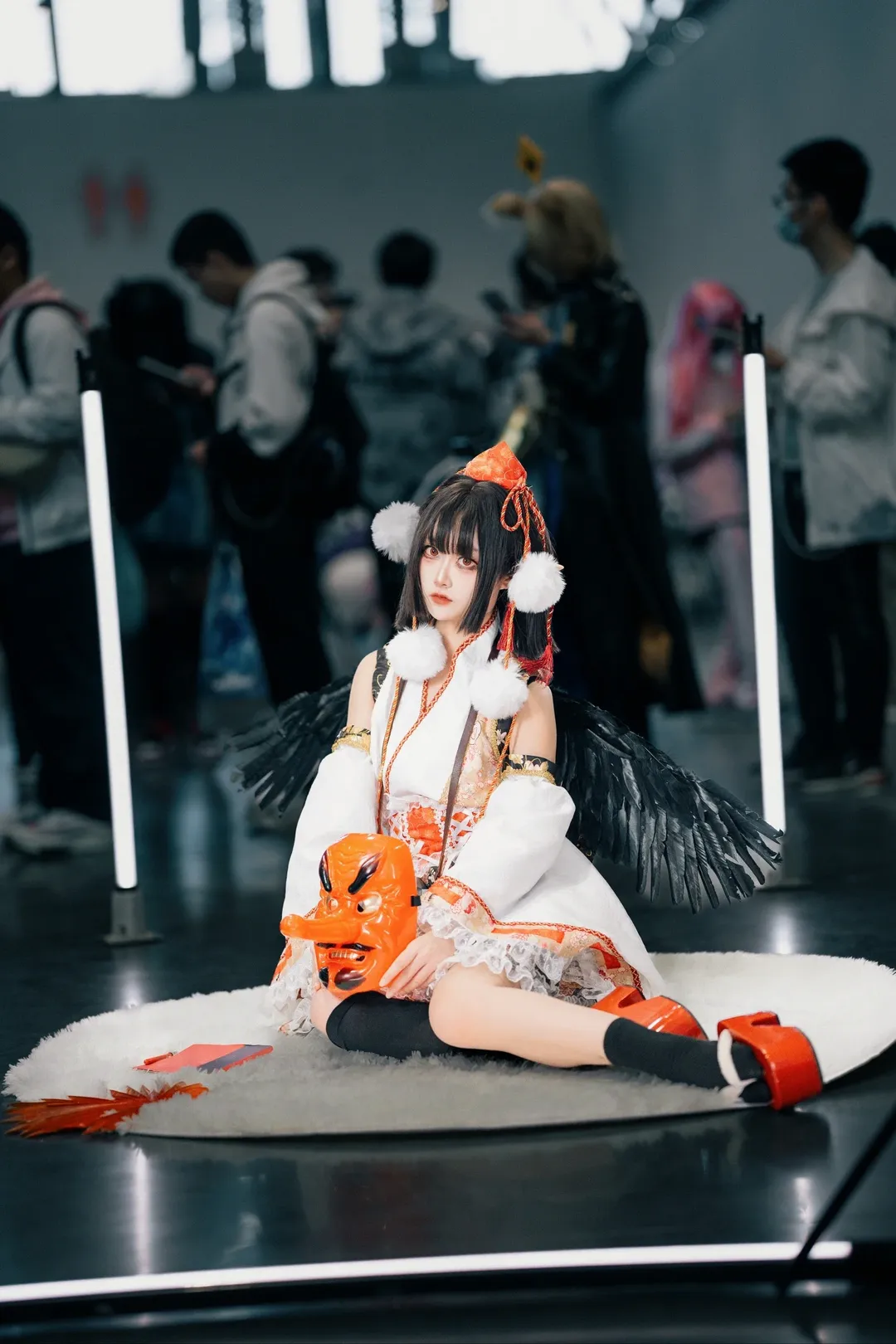 东方project, 漫展场照, 射命丸文cos, 黑丝, cosplay摄影 - 第13张