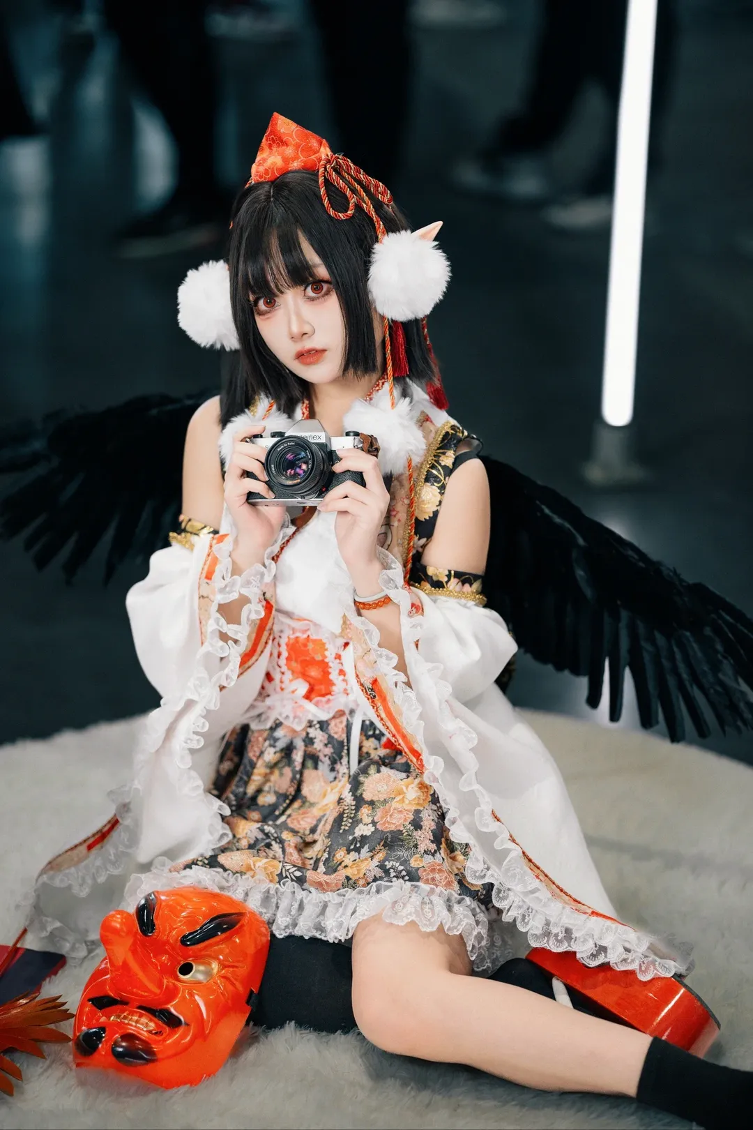 东方project, 漫展场照, 射命丸文cos, 黑丝, cosplay摄影 - 第14张