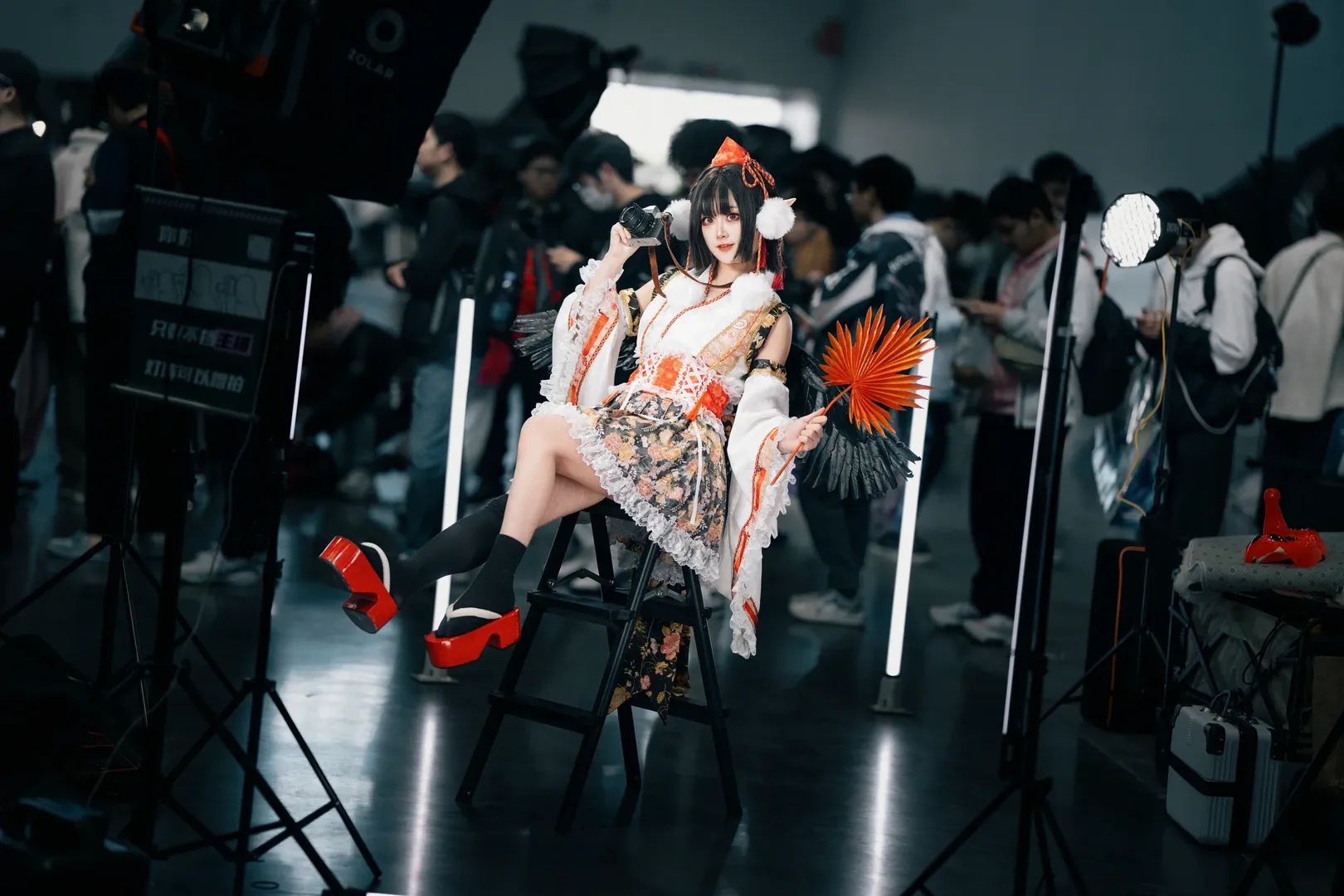 东方project, 漫展场照, 射命丸文cos, 黑丝, cosplay摄影 - 第17张