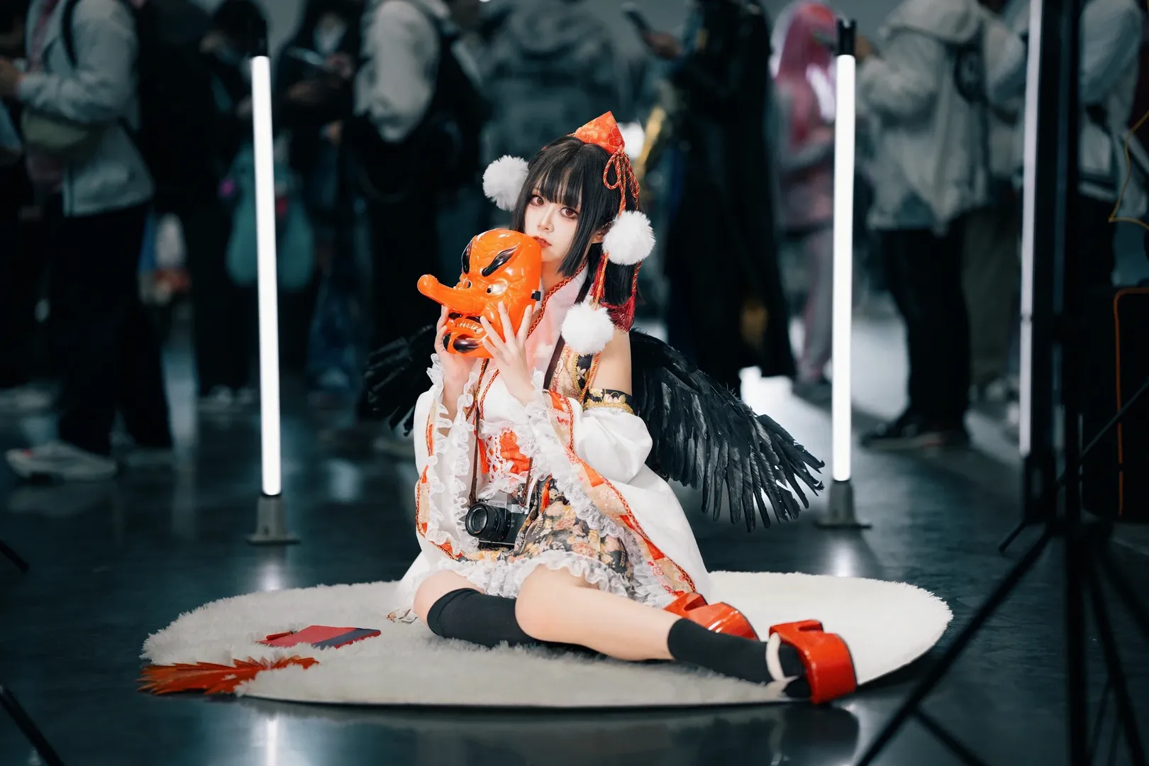东方project, 漫展场照, 射命丸文cos, 黑丝, cosplay摄影 - 第2张