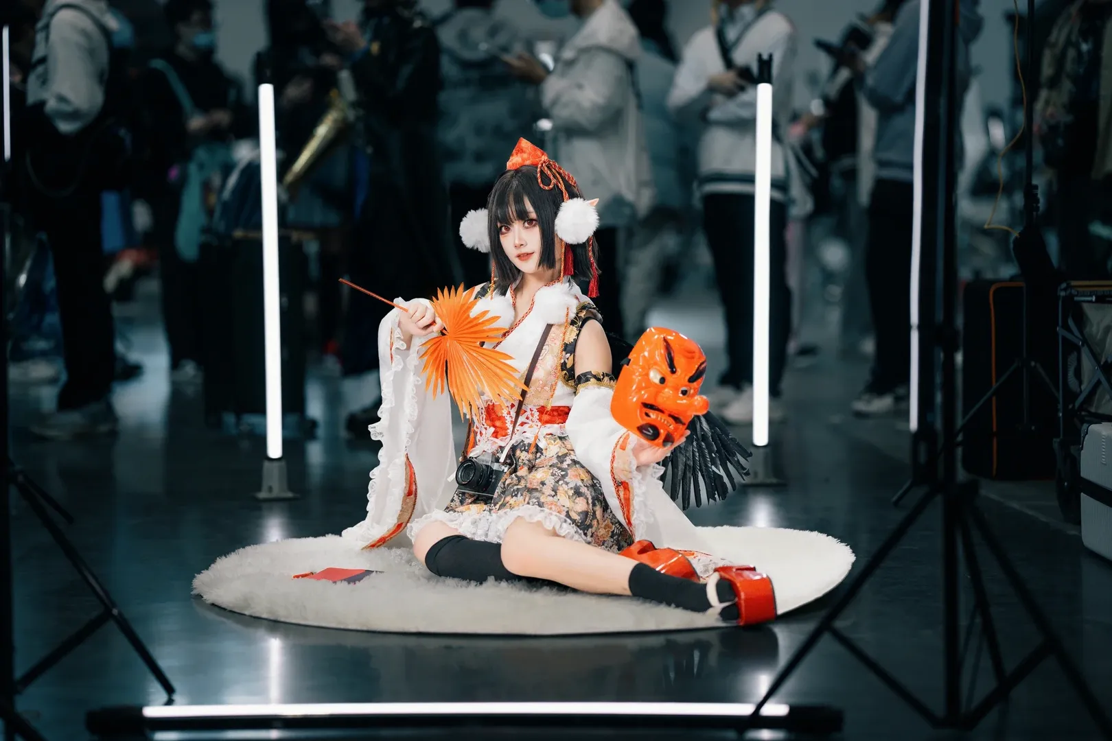 东方project, 漫展场照, 射命丸文cos, 黑丝, cosplay摄影 - 第7张