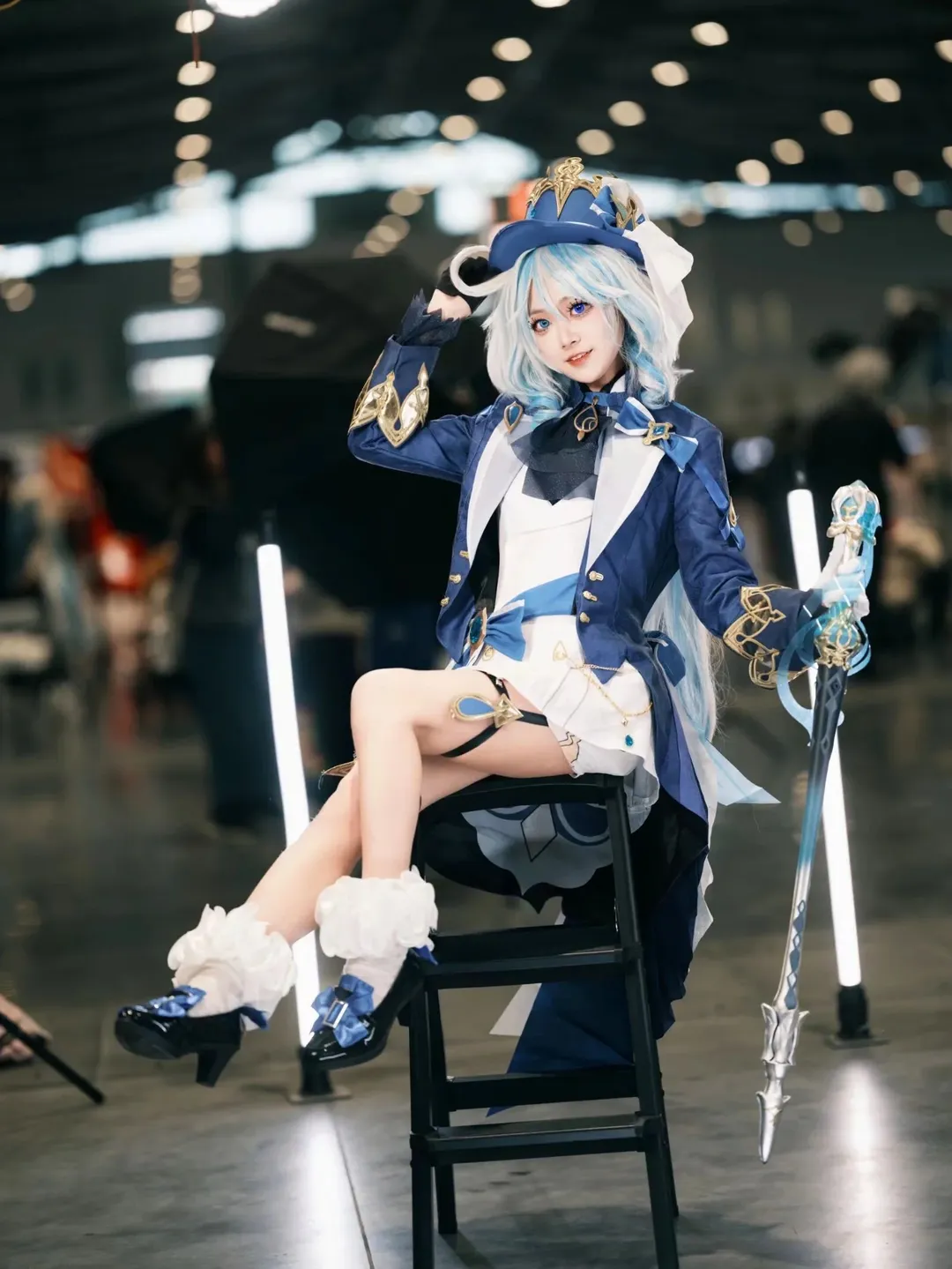 原神, フリーナ コスプレ, コスプレポーズ参考, アニメイベントの撮影ポーズ, 杖小道具撮影 - 18枚目