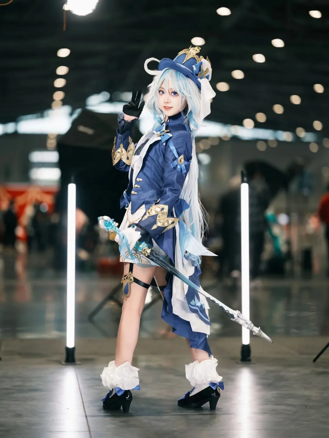 原神, フリーナ コスプレ, コスプレポーズ参考, アニメイベントの撮影ポーズ, 杖小道具撮影 - 6枚目