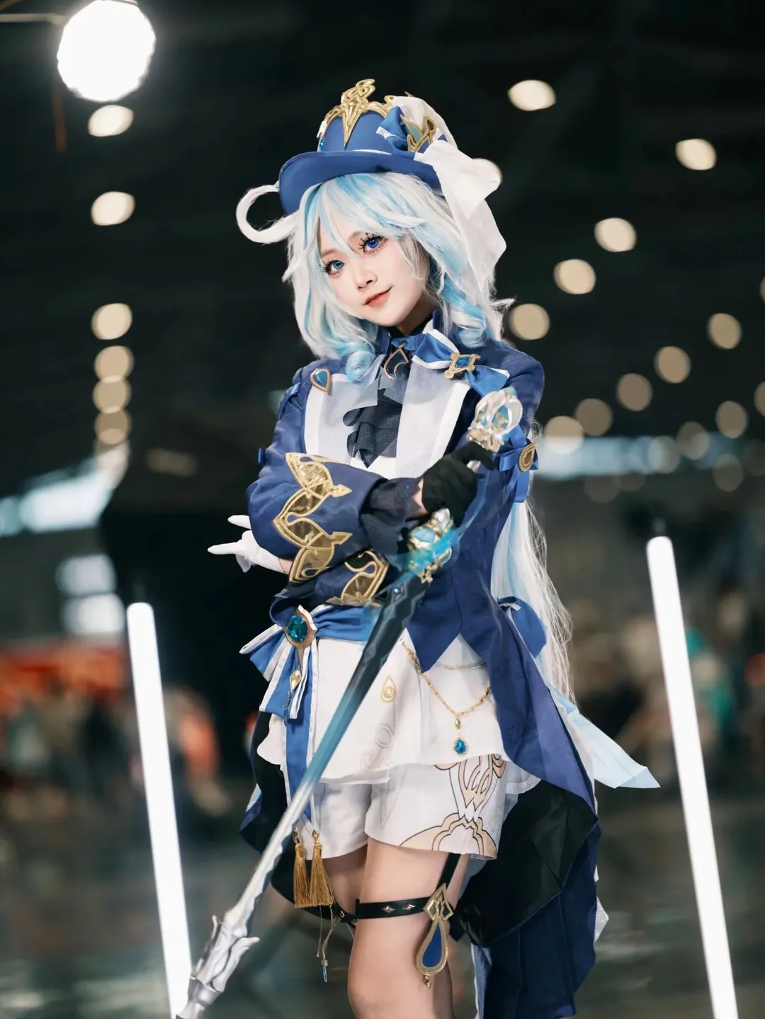 原神, フリーナ コスプレ, コスプレポーズ参考, アニメイベントの撮影ポーズ, 杖小道具撮影 - 8枚目