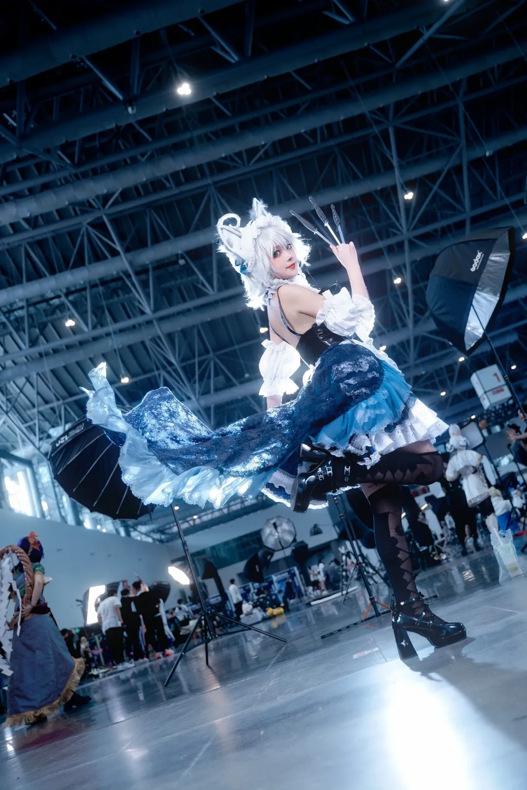 cosplay, 东方Project, 漫展返图, 十六夜咲夜cos, 黑丝 - 第1张