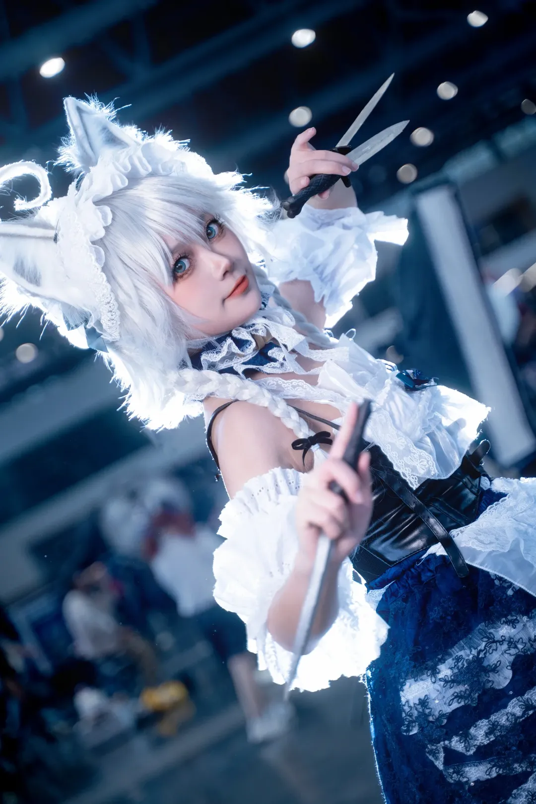 cosplay, 东方Project, 漫展返图, 十六夜咲夜cos, 黑丝 - 第2张