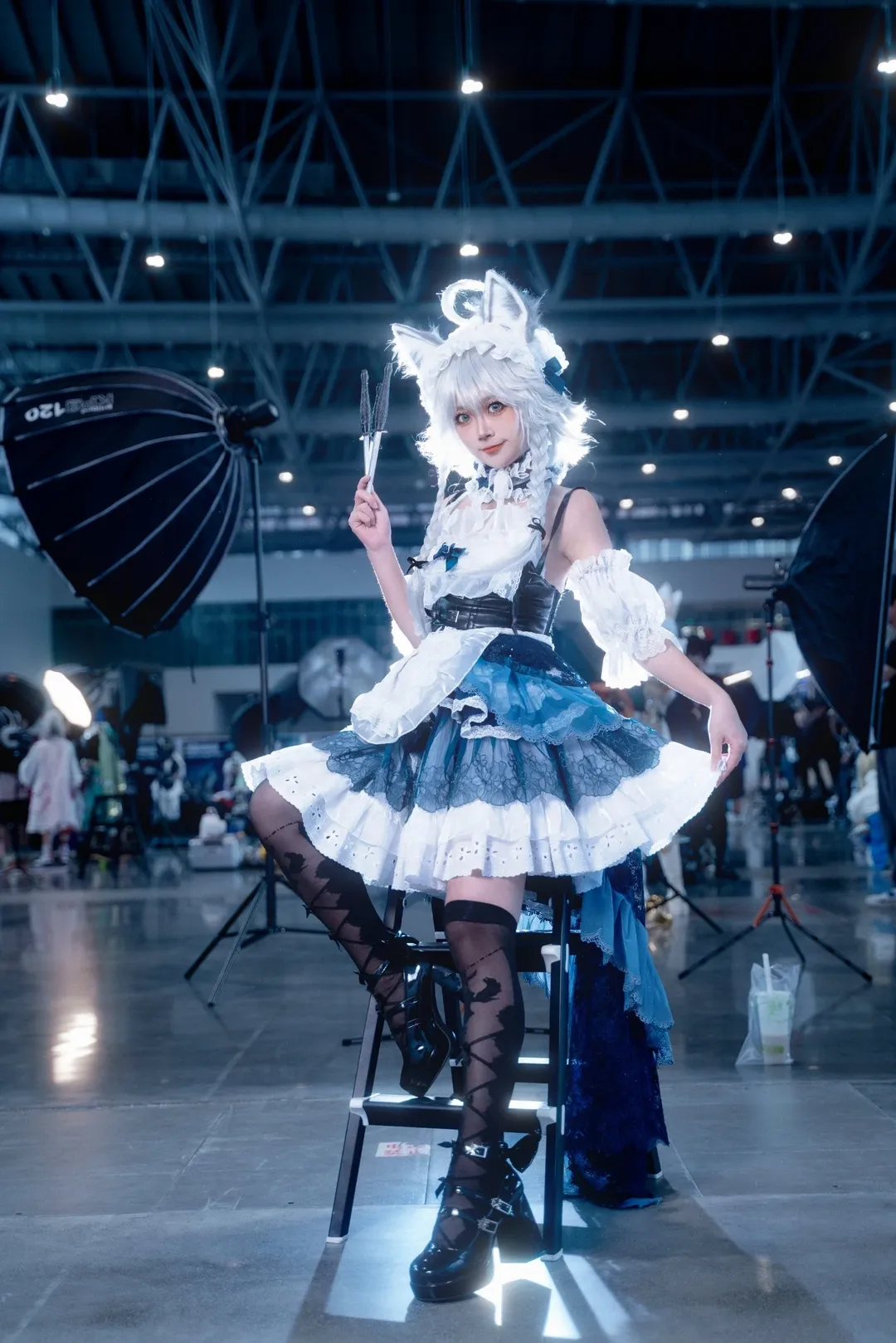 コスプレ, 東方Project, イベント写真, 十六夜咲夜 コスプレ, 黒ストッキング