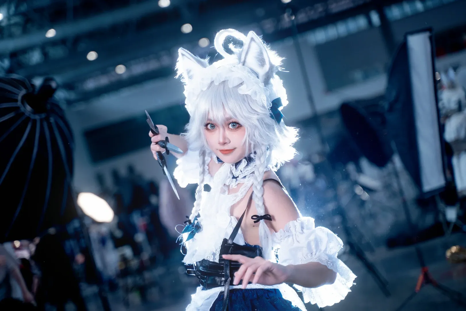 cosplay, 东方Project, 漫展返图, 十六夜咲夜cos, 黑丝 - 第9张