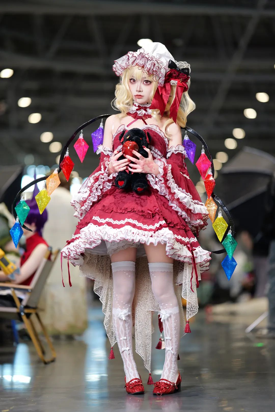 东方project, 漫展, 白丝, 芙兰朵露cos, 七彩水晶