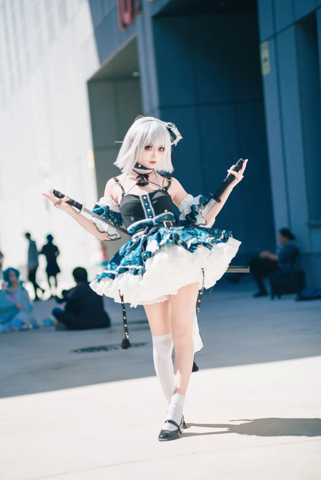 二次元摄影, 东方project, 漫展场照, 魂魄妖梦cos, 白丝 - 第7张
