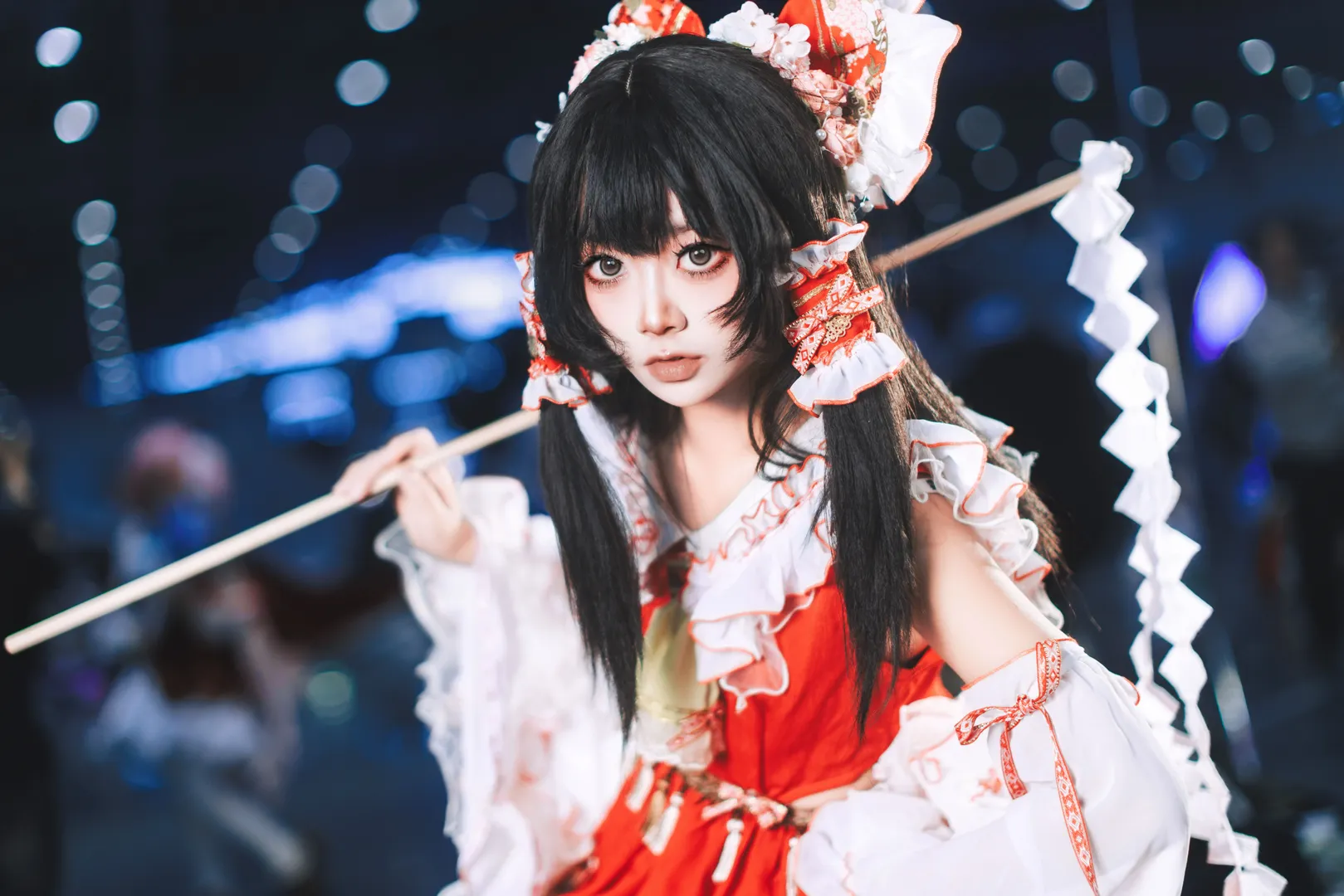 博丽灵梦cos, 东方project, 漫展返图, Cosplay摄影, 巫女服 - 第3张