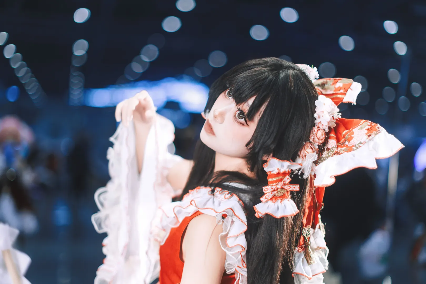 博丽灵梦cos, 东方project, 漫展返图, Cosplay摄影, 巫女服 - 第5张