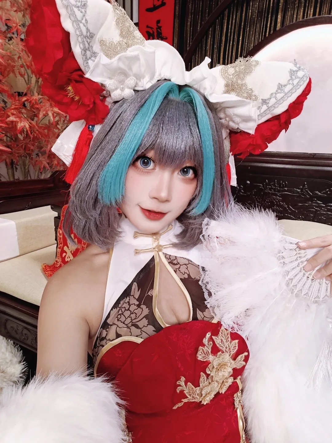 Cheshire Cosplay, Azur Lane, Happy New Year, Cosplay photography, New Year cosplay