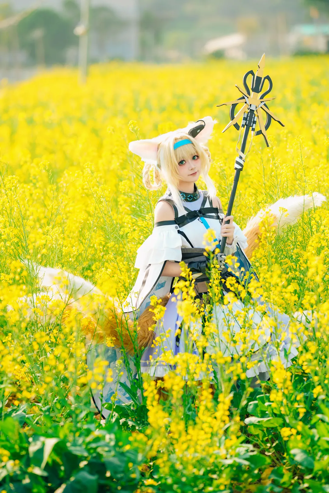 cosplay, 明日方舟, 铃兰cos, 兽耳娘, 春日外景