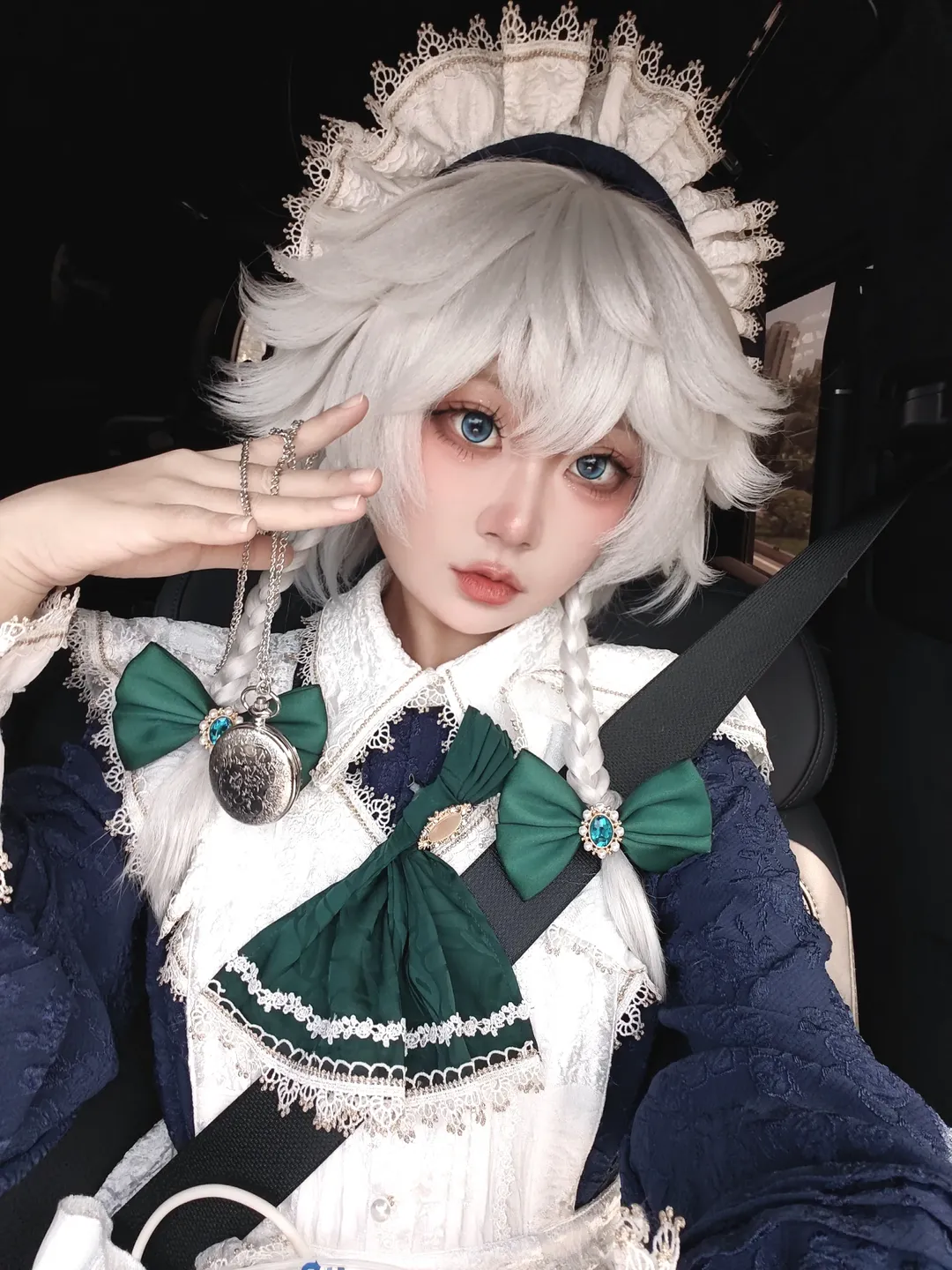 cosplay, 东方Project, 女仆装, 十六夜咲夜cos, 怀表 - 第2张