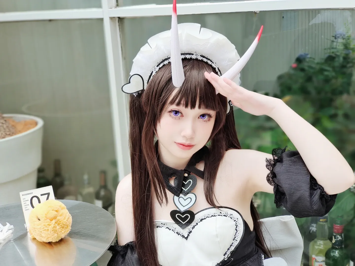 アズールレーン, 能代 コスプレ, 黒タイツ コーデ, メイド服コスプレ, 日常の再現 - 5枚目