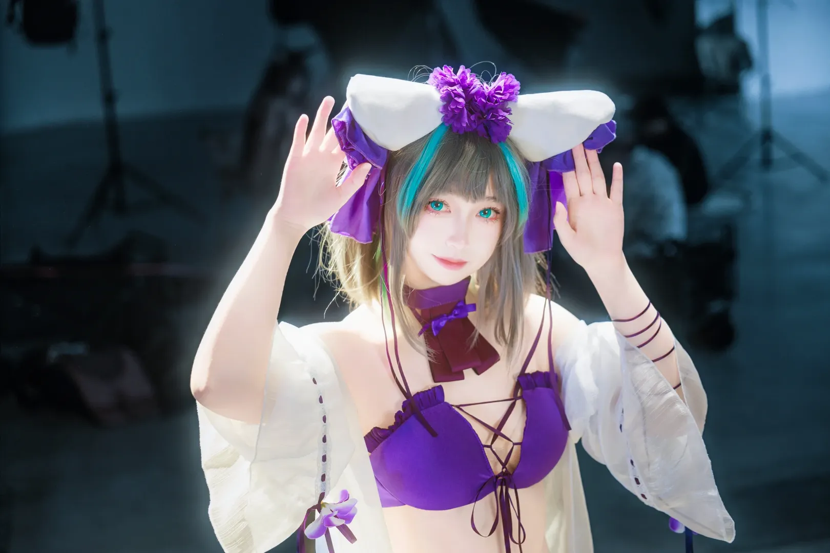 漫展返图, 二次元cos, 上海漫展, 碧蓝航线cosplay, 白丝双马尾 - 第1张