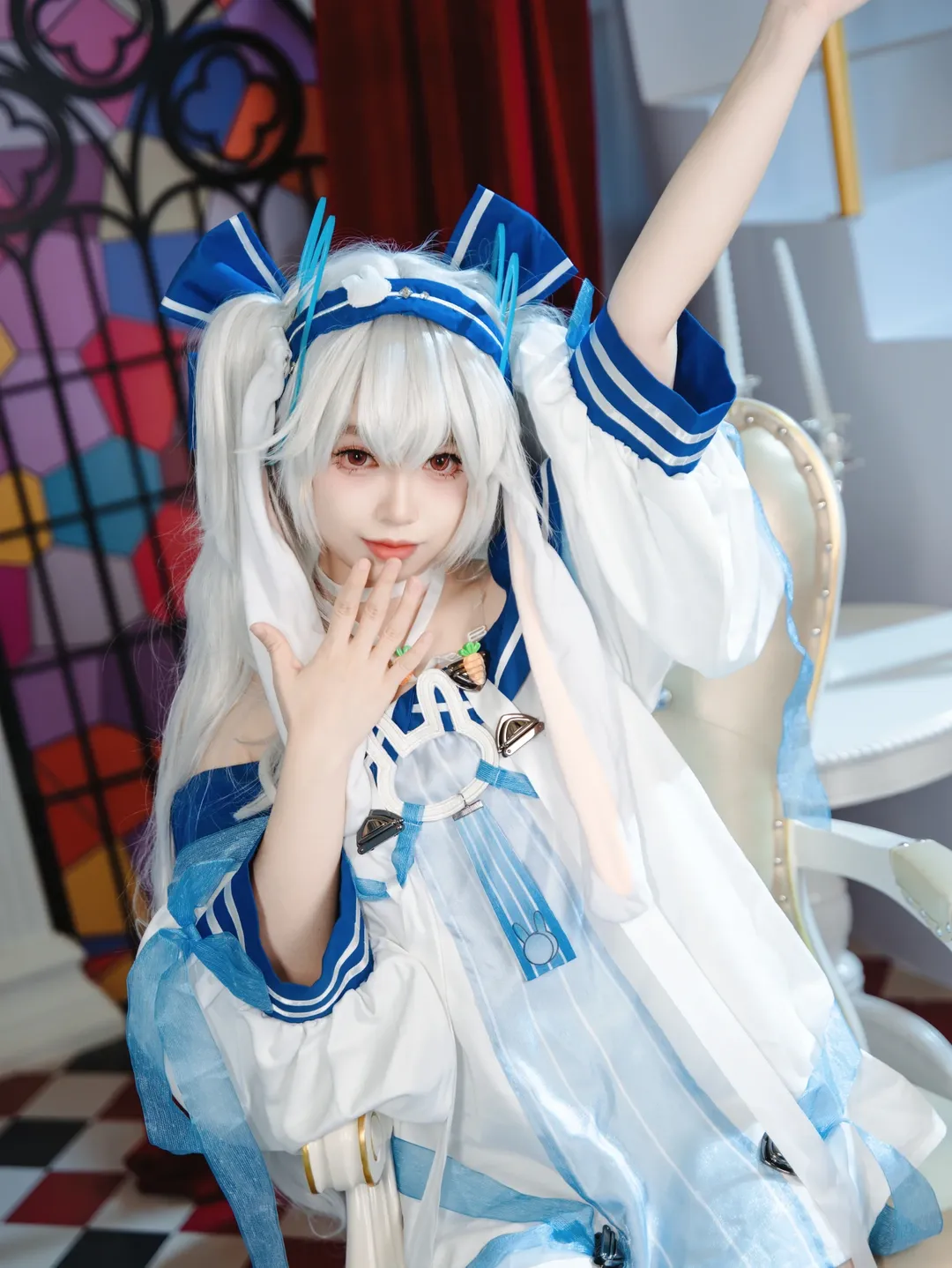 碧蓝航线, 拉菲cos, 白丝cosplay, CJ场照, 碧蓝航线拉菲II - 第1张