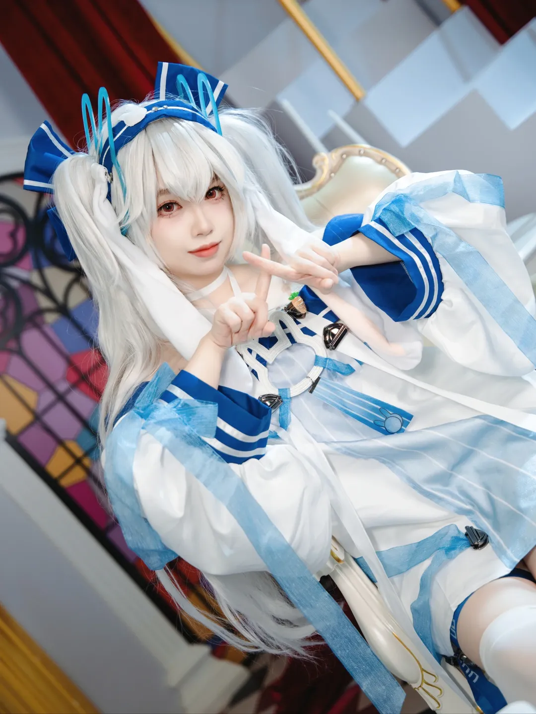 碧蓝航线, 拉菲cos, 白丝cosplay, CJ场照, 碧蓝航线拉菲II - 第2张