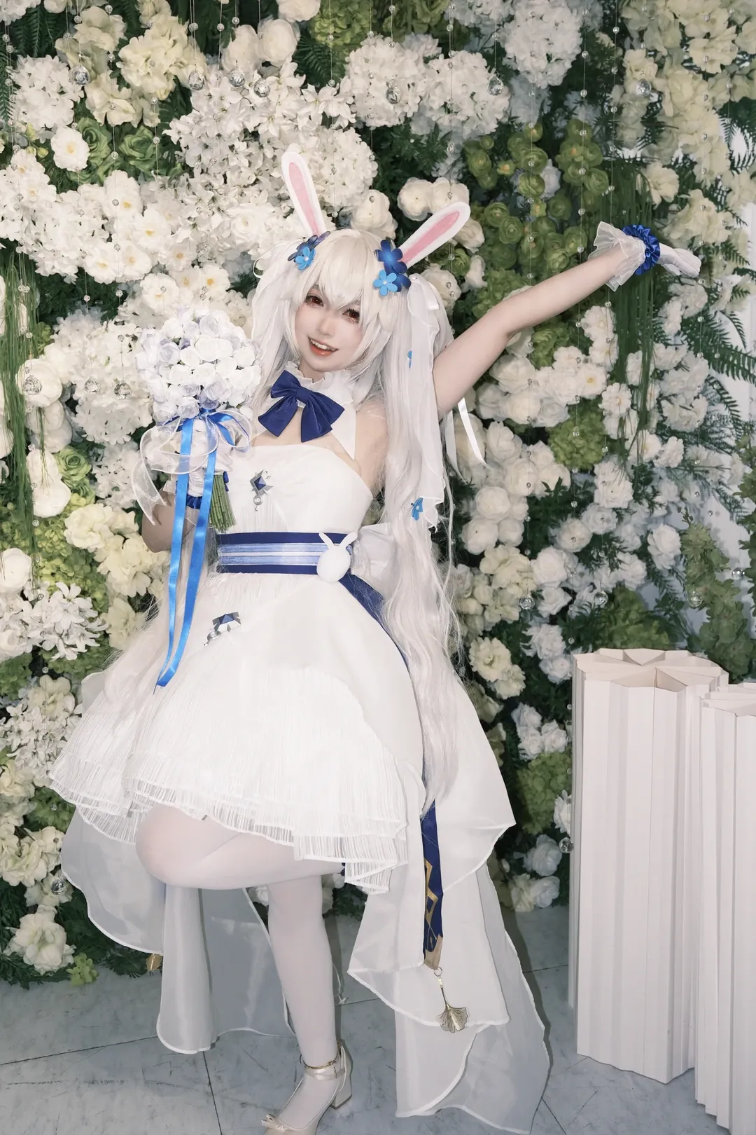 碧蓝航线, 拉菲cos, 花嫁cosplay, 白丝cos, 碧蓝航线only - 第3张