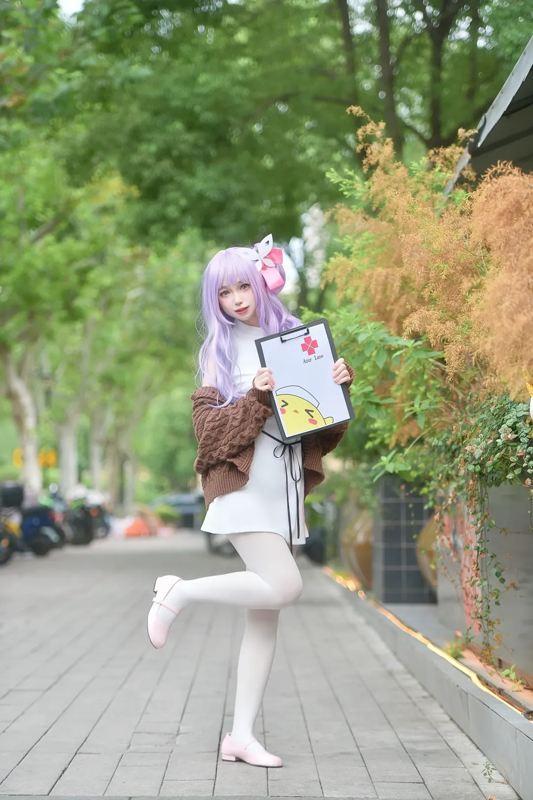 碧蓝航线, 独角兽cos, cosplay日常, 白丝穿搭, 平行港区 - 第6张