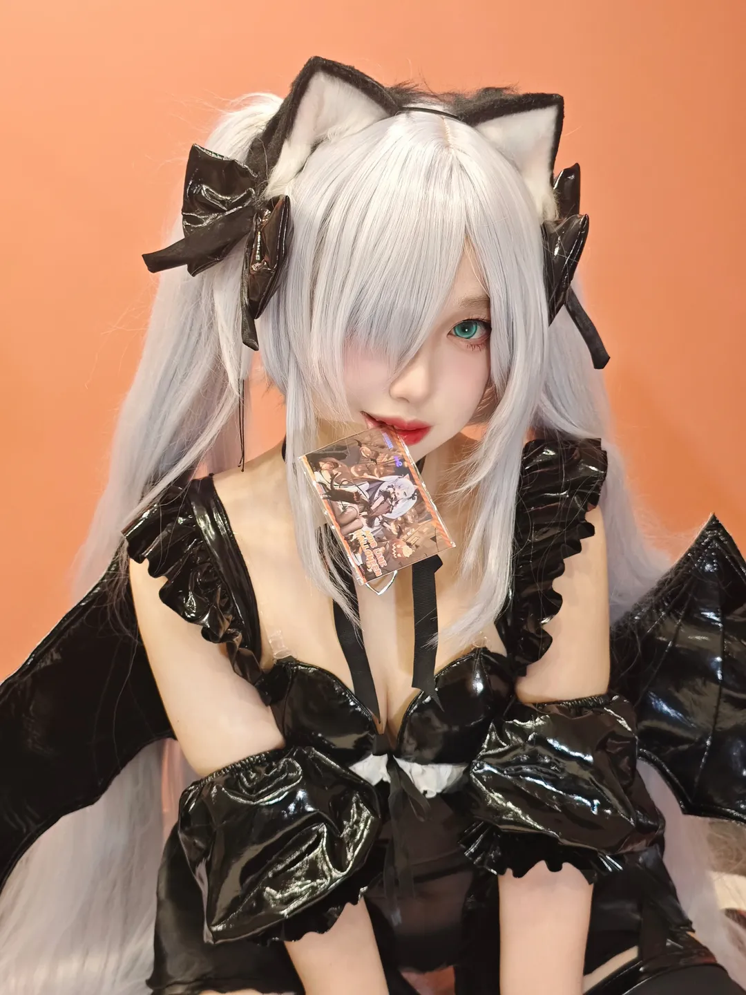 碧蓝航线, 雅努斯cos, cosplay丝袜, 万圣节cosplay, 小恶魔装扮 - 第1张