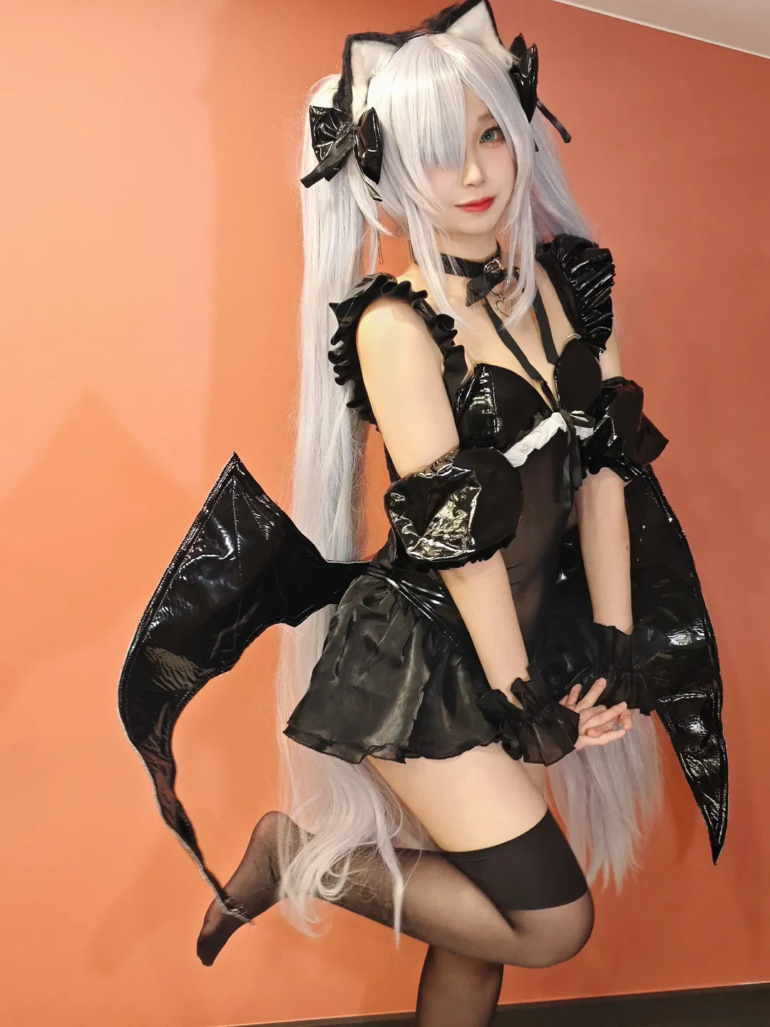 碧蓝航线, 雅努斯cos, cosplay丝袜, 万圣节cosplay, 小恶魔装扮