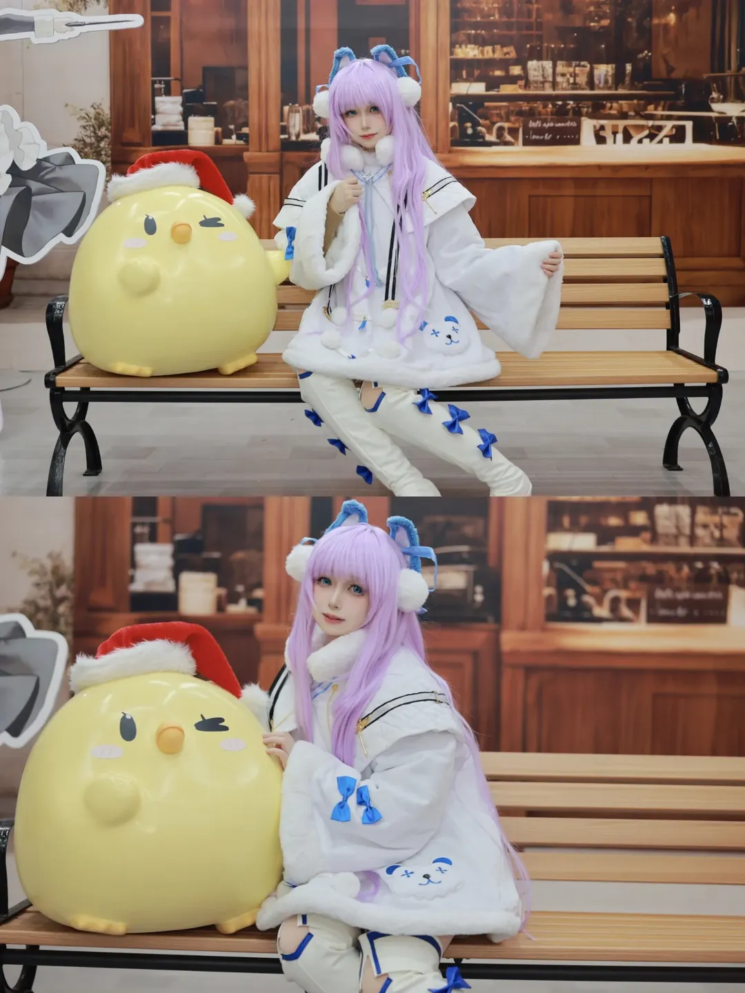 碧蓝航线, 二次元cosplay, 塔什干cos, 冬日穿搭, 港区快闪 - 第2张