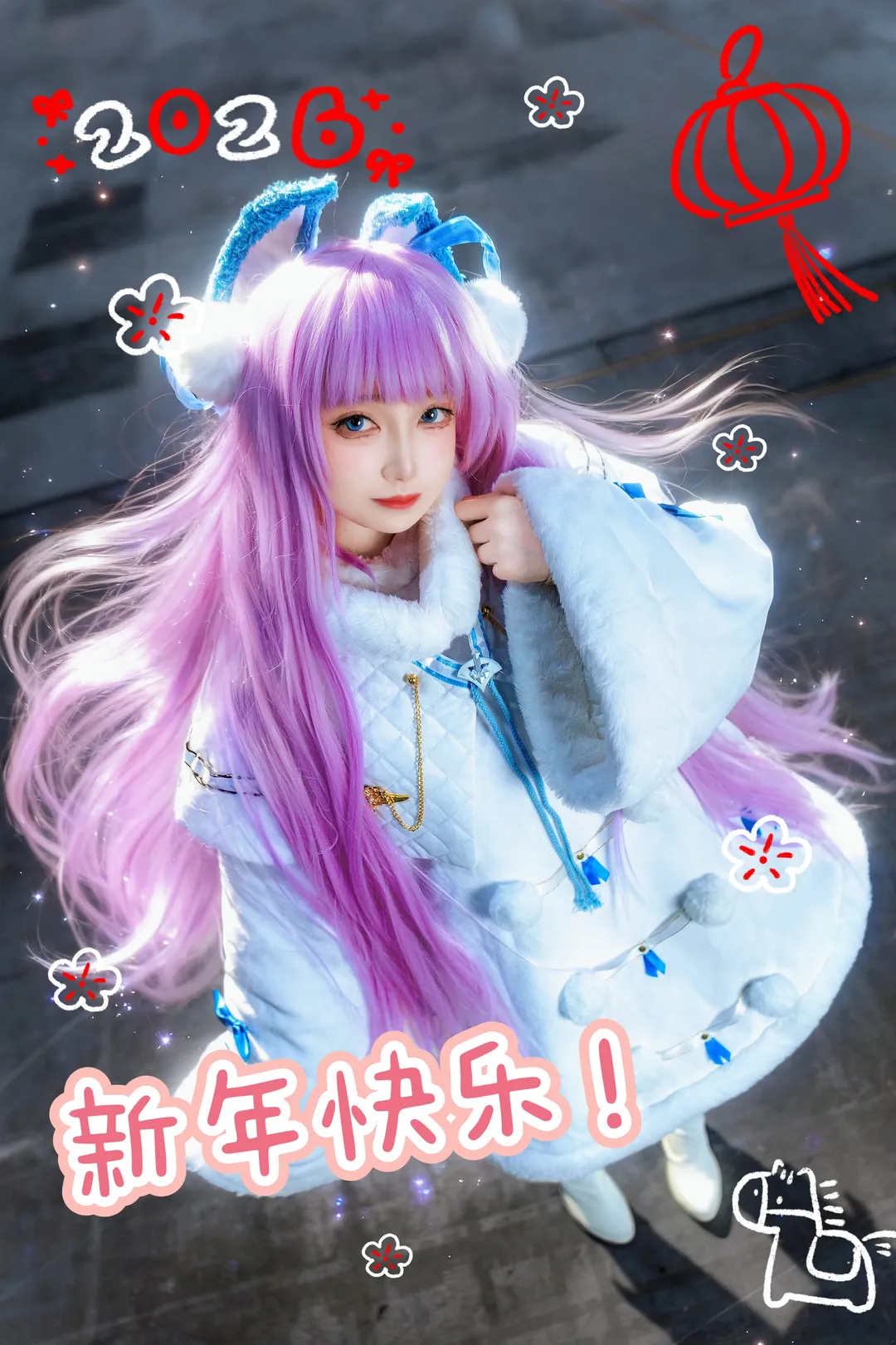 碧蓝航线, Cosplay摄影, 塔什干cos, 新春贺图, 新年cos