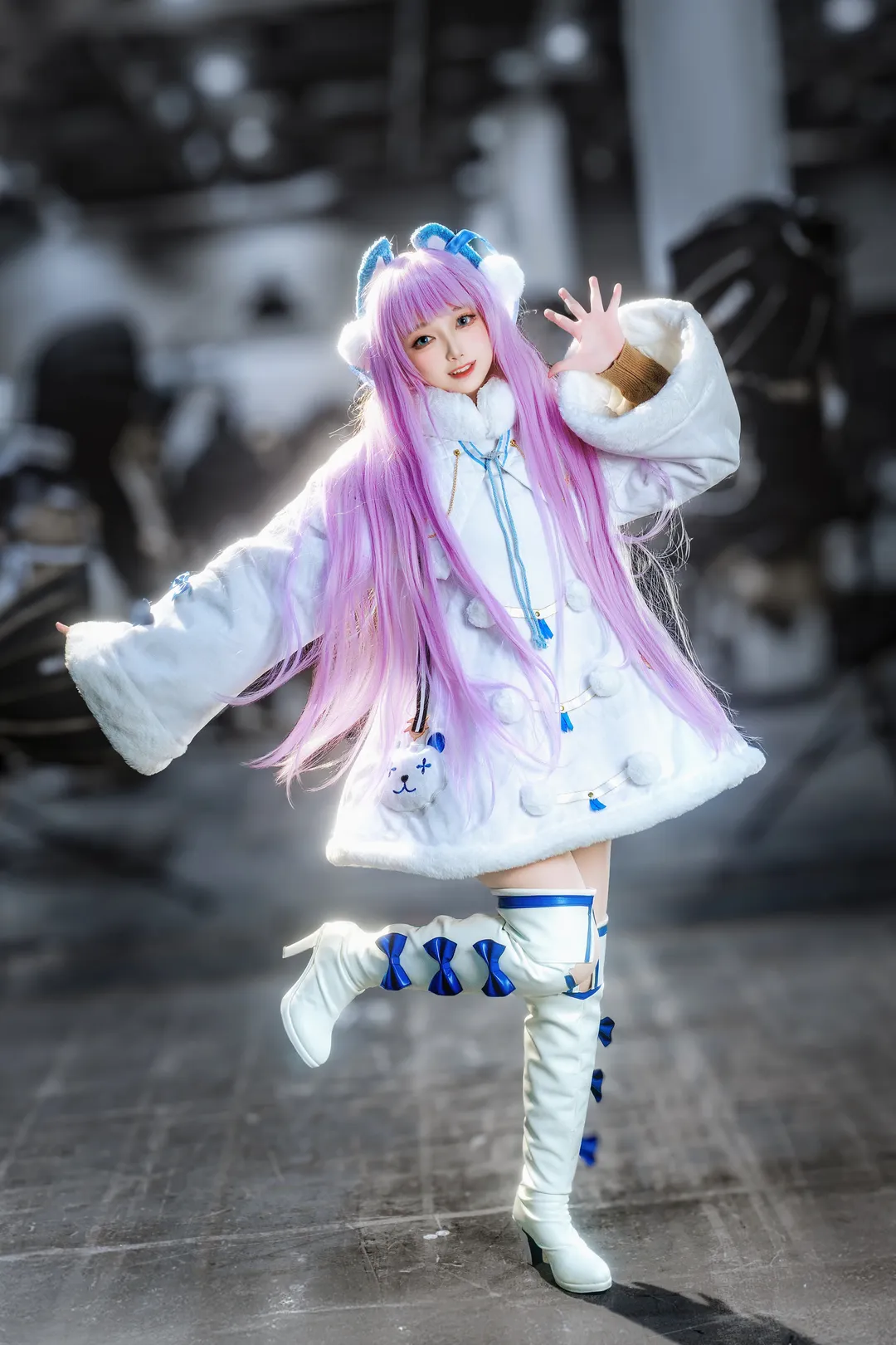 Azur Lane, Convention photos, Tashkent cosplay, Fluffy animal ears, Northern Parliament