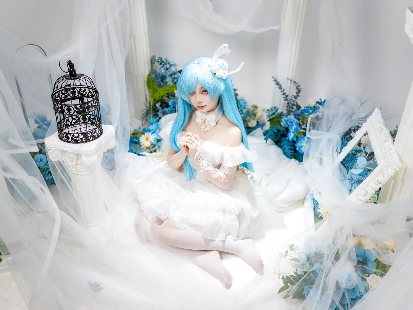 碧蓝航线, 二次元cosplay, 雅努斯cos, 白丝穿搭, 微速前进 - 第3张