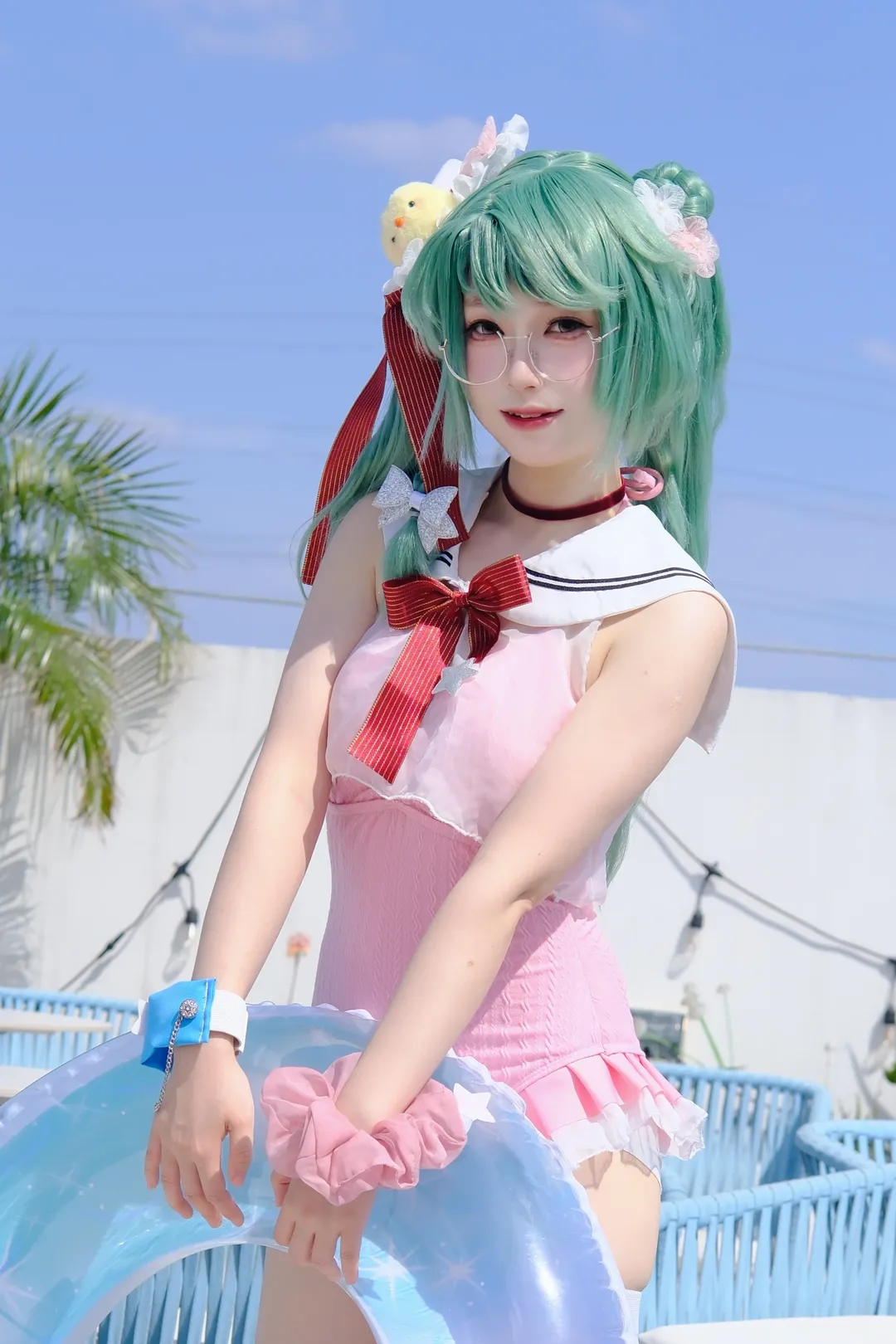 碧蓝航线, 泳装cos, 夏日写真, 兰利2cos, 少女泳装 - 第1张