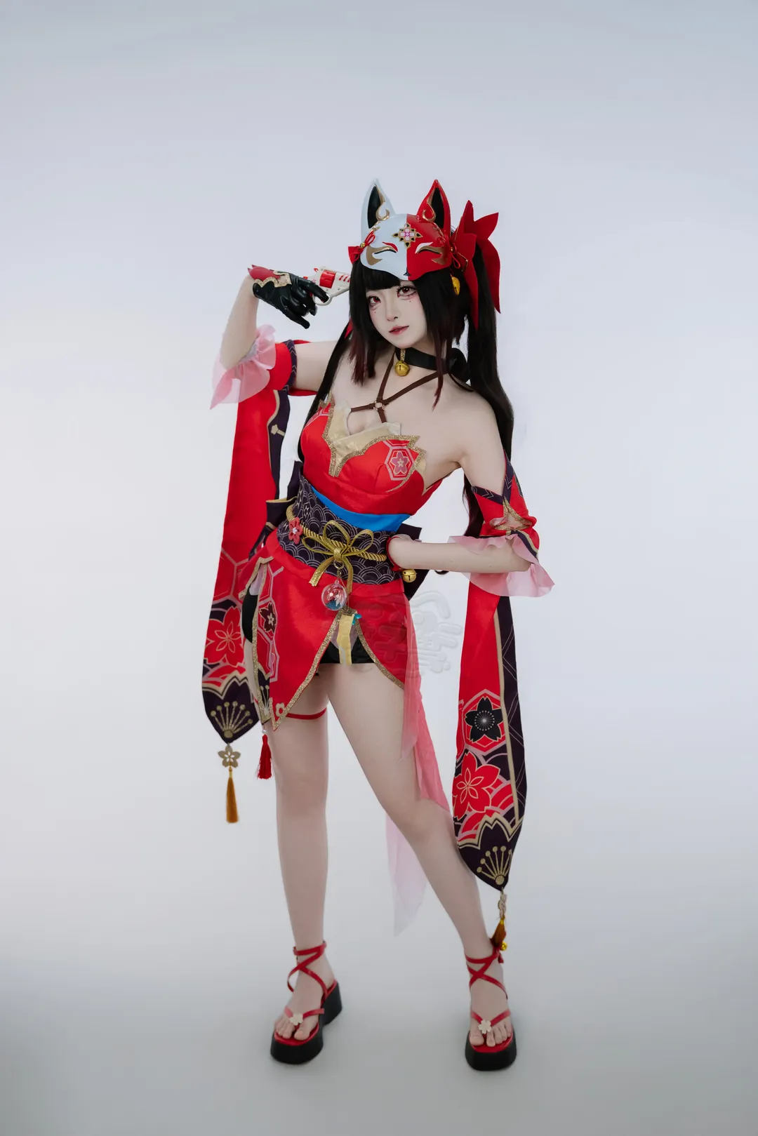 崩壊：スターレイル, 花火 コスプレ, コスプレ撮影, 崩壊：スターレイル 花火, 狐面スタイル - 3枚目