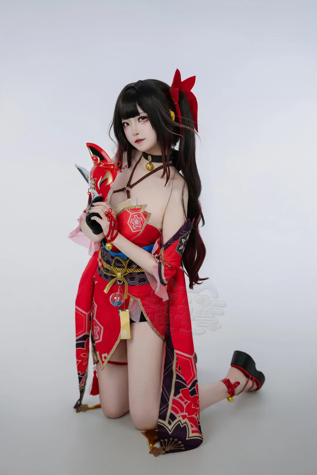 崩壊：スターレイル, 花火 コスプレ, コスプレ撮影, 崩壊：スターレイル 花火, 狐面スタイル - 4枚目
