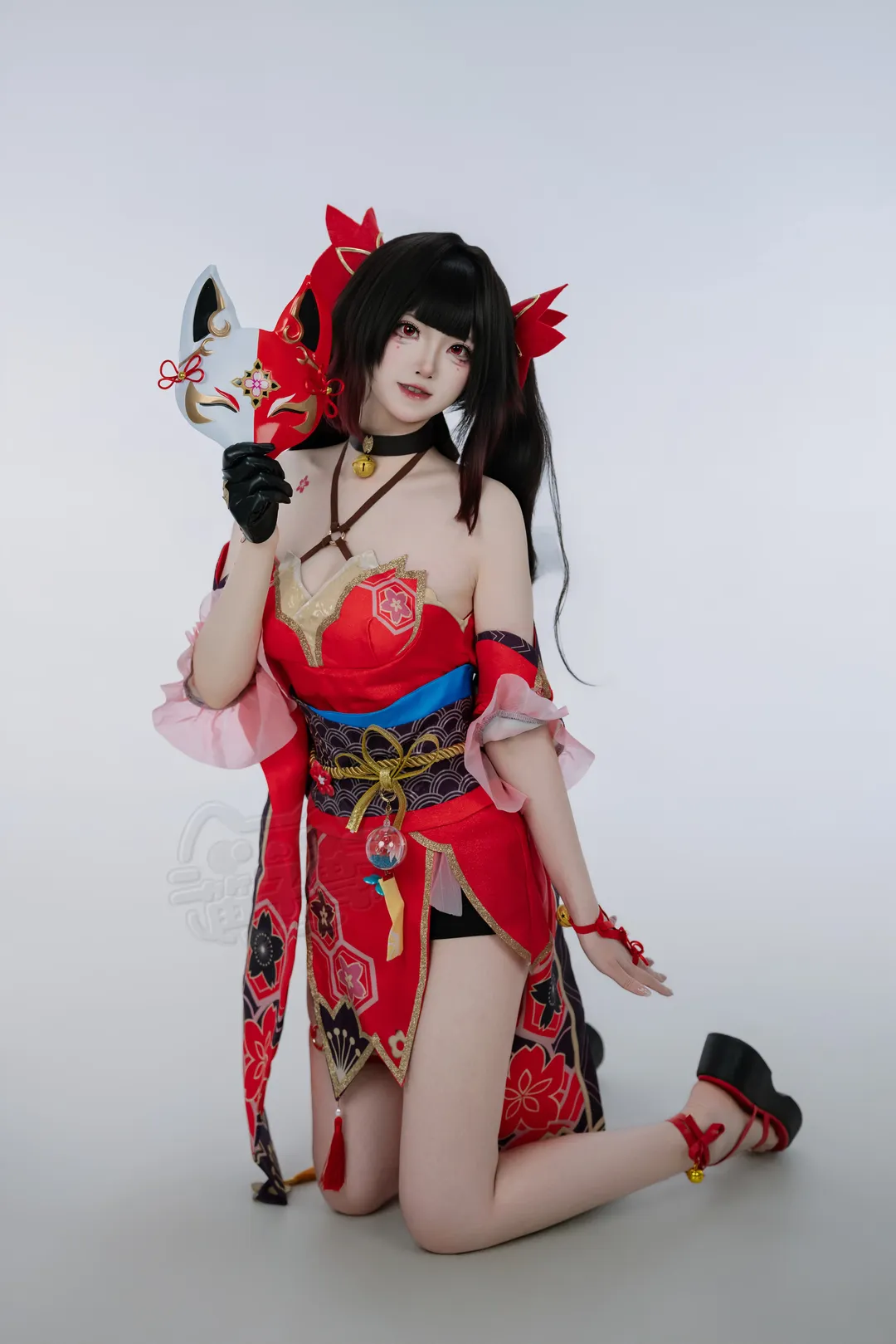 崩壊：スターレイル, 花火 コスプレ, コスプレ撮影, 崩壊：スターレイル 花火, 狐面スタイル - 5枚目