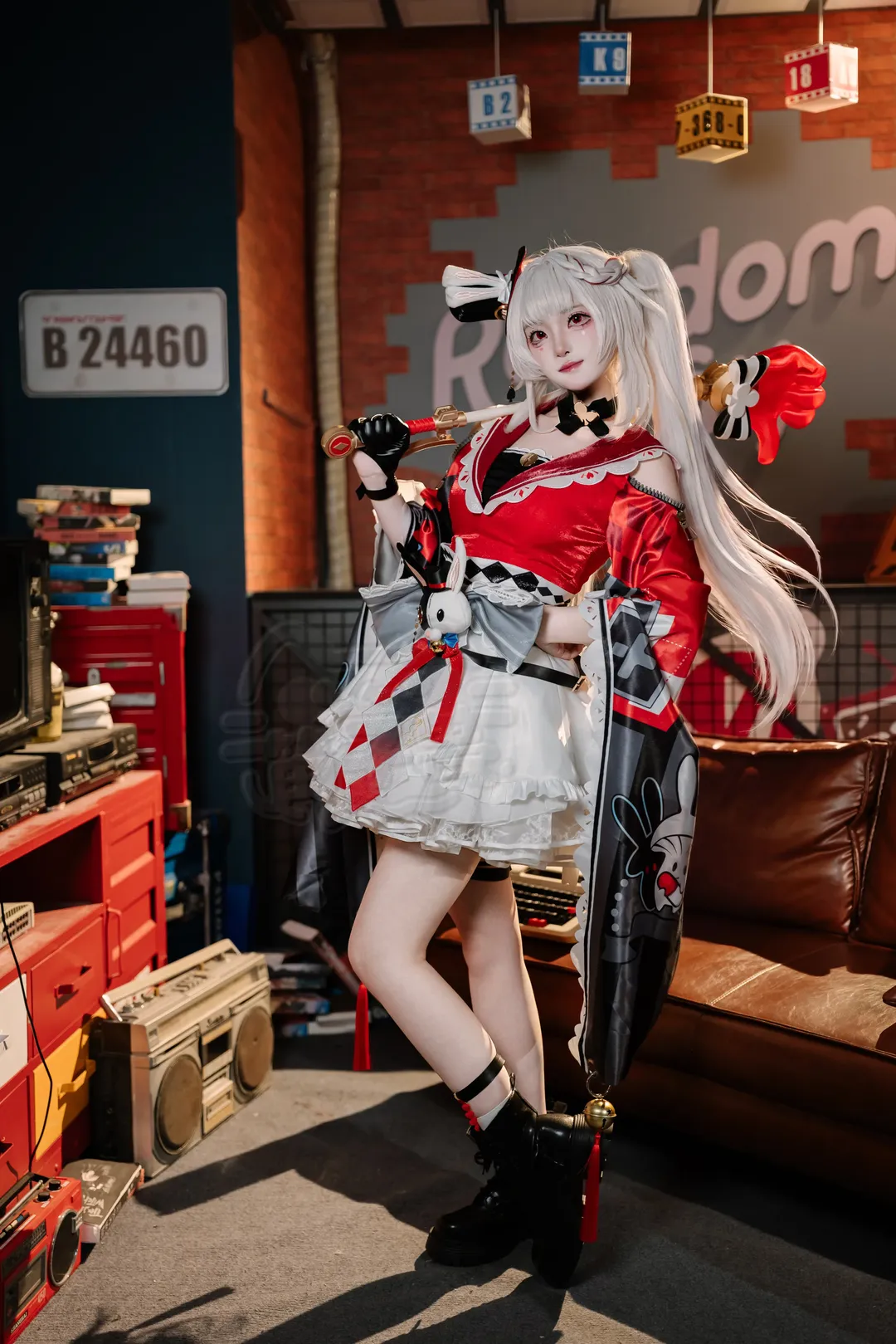 崩壊：スターレイル, 二次元コスプレ, 花火 コスプレ, 白髪ツインテール, レトロな写真 - 3枚目