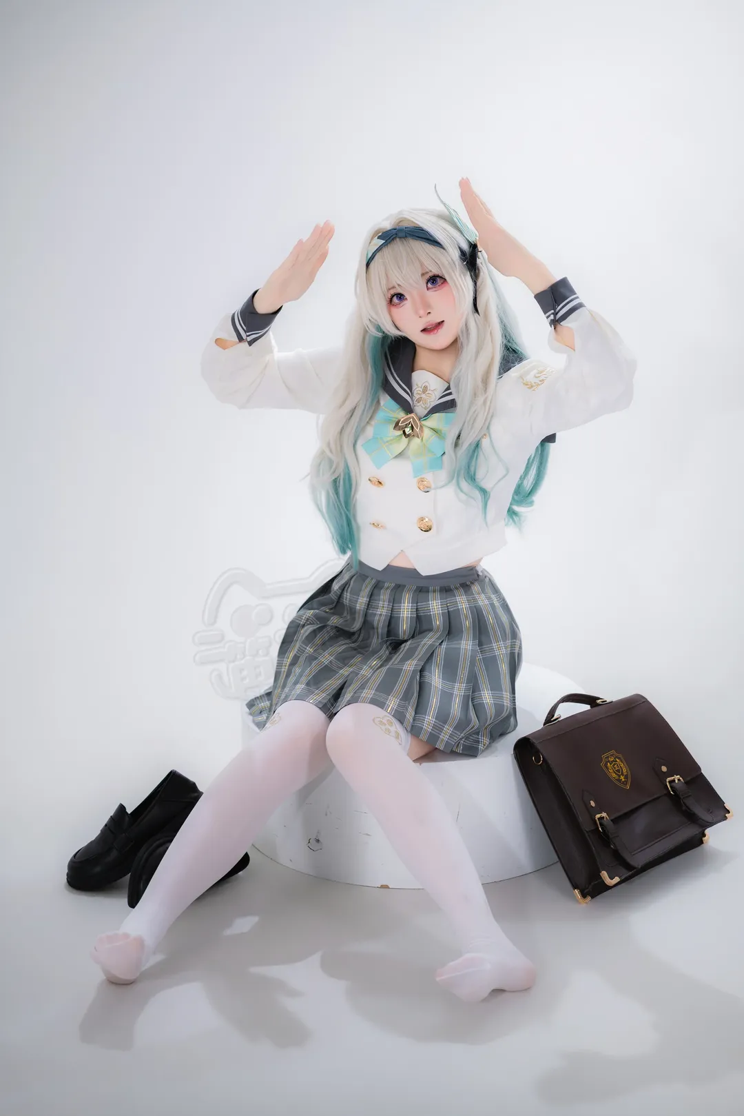 二次元少女, 崩坏星穹铁道, 流萤cos, cosplay摄影, 白丝cos - 第3张