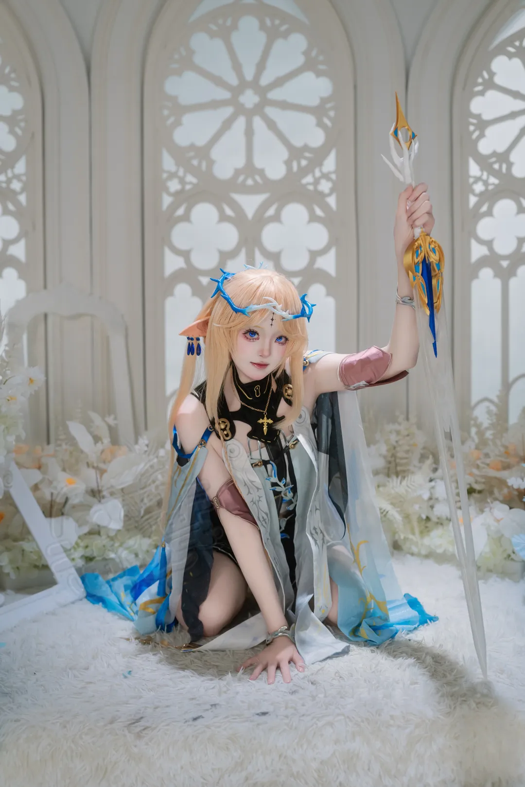 鸣潮, 卡提希娅cos, 精灵耳, cosplay摄影, 二次元COS - 第2张