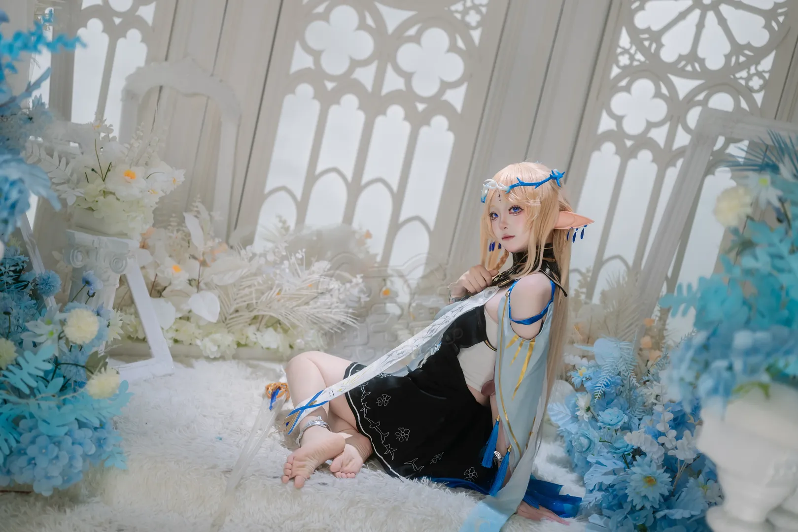 鸣潮, 卡提希娅cos, 精灵耳, cosplay摄影, 二次元COS - 第4张