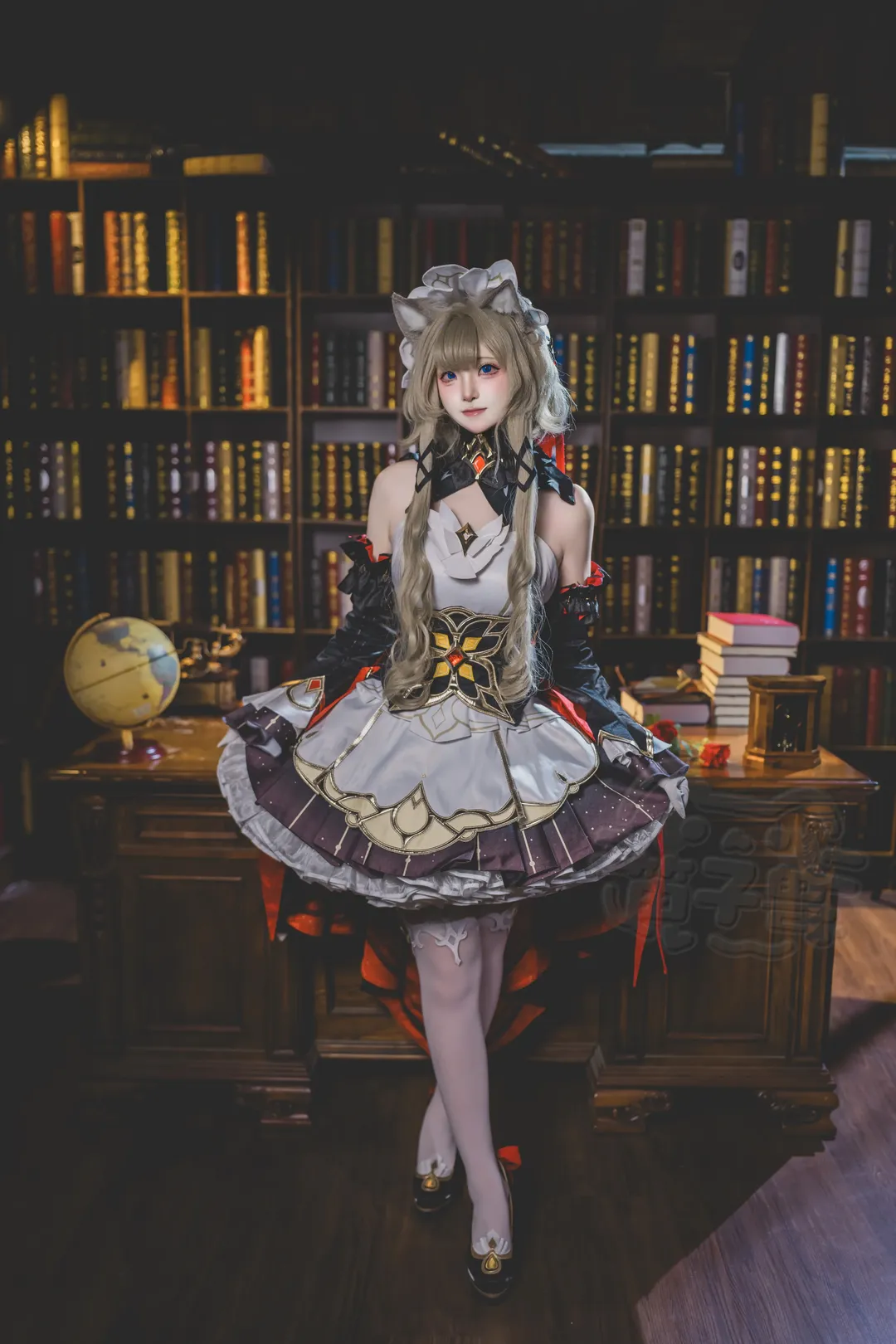 桑多涅cos, 原神, 二次元cosplay, 服裝還原, 白絲cos